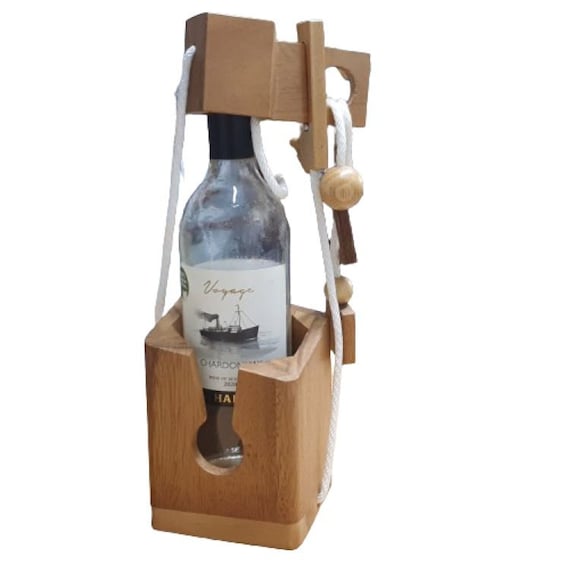 Casse-tête bouteille en métal The lock wine puzzle - Jeux de