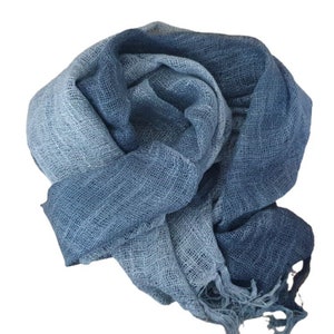 Hand Woven Lightweight Cotton Scarf in Various Colours image 1