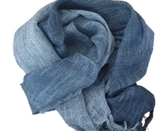 Hand Woven Lightweight Cotton Scarf in Various Colours