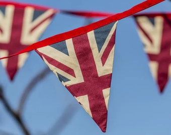 Vintage Union Jack Fabric Bunting