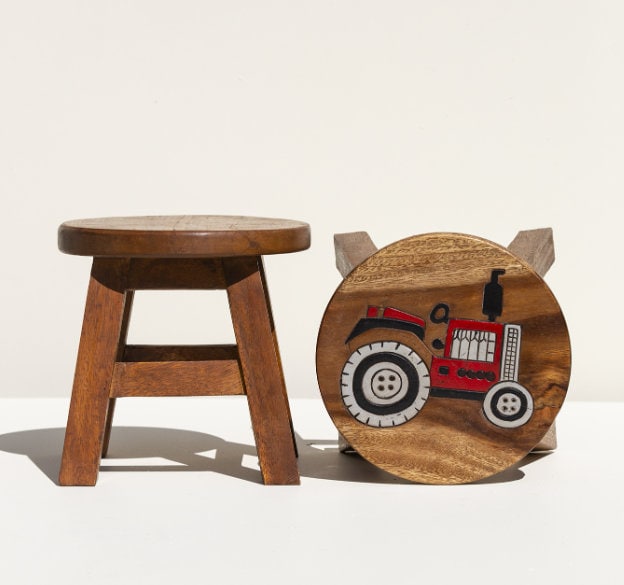 Childrens Wooden Stools Tractors. Wooden Childrens Playroom