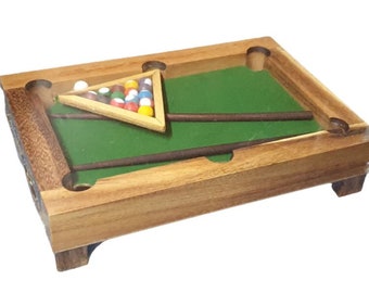 Handmade Wooden Pool Table Game