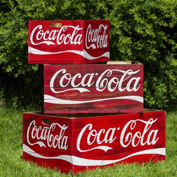 Coca Cola Vintage Reproduction Wooden Crate
