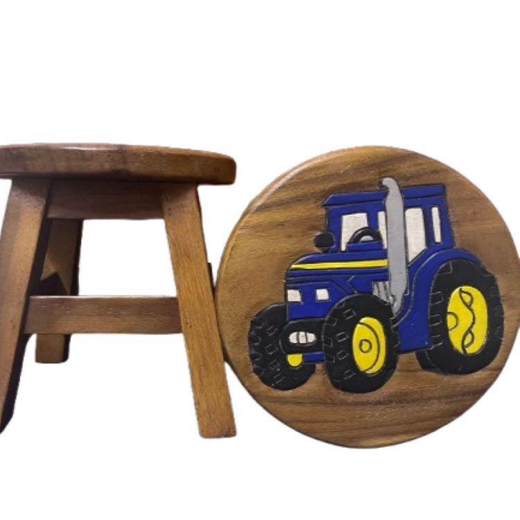 Childrens Wooden Stools Tractors. Wooden Childrens Playroom