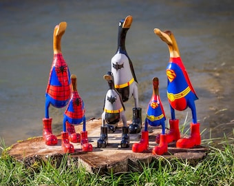 Superhero Wooden Ducks