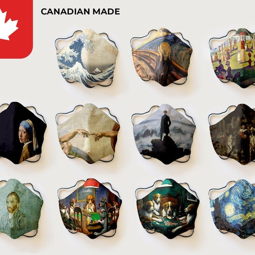 Face Masks Art Collection Face Masks Adult and Kid's Etsy Canada