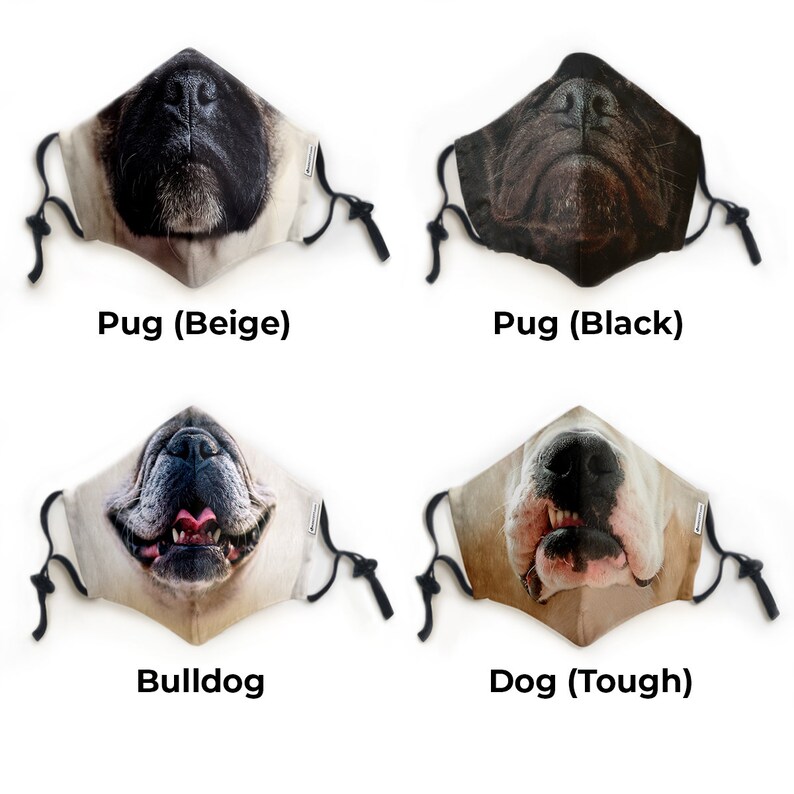Face Mask Pet Animals Adult and Kid's Reusable Etsy Canada