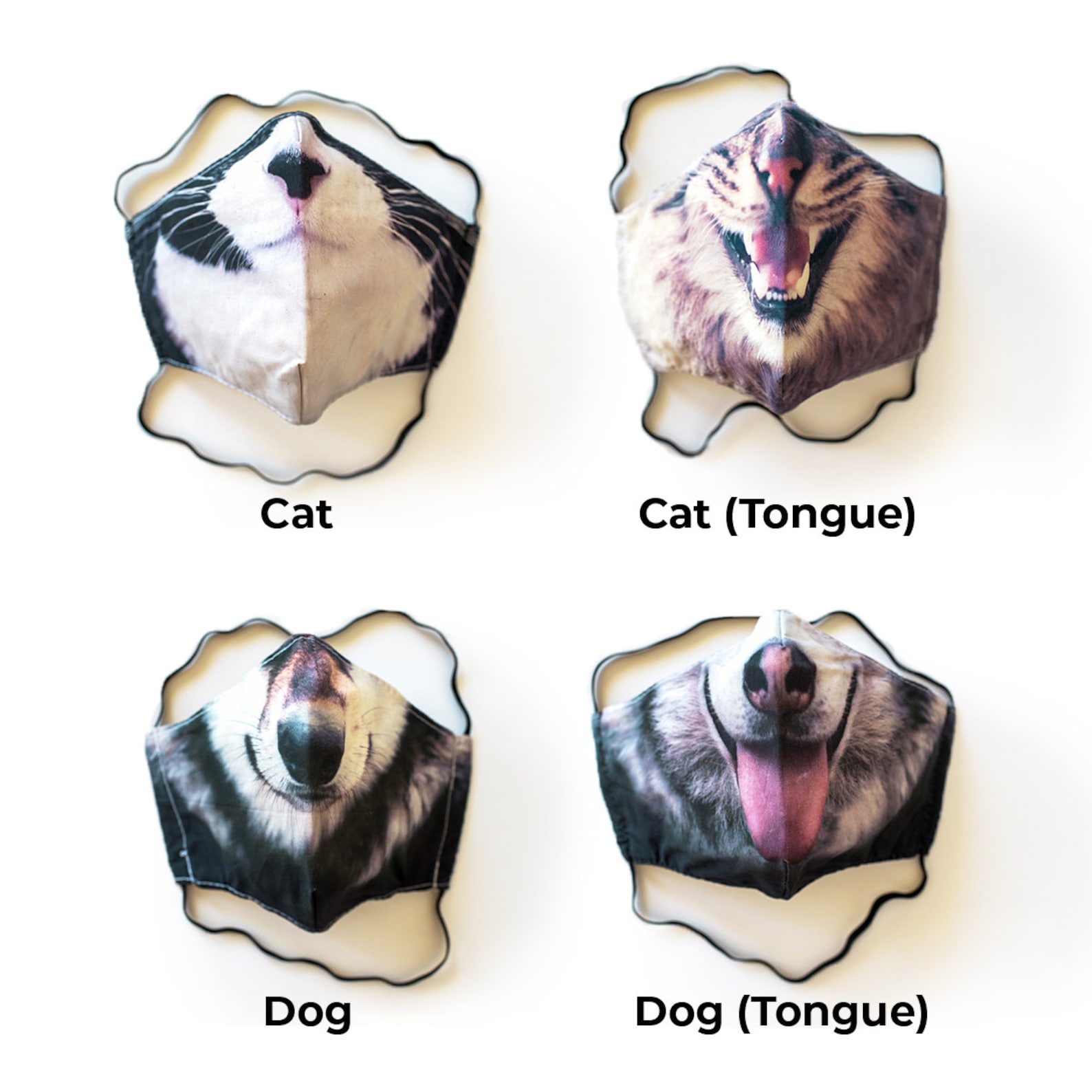 Face Masks Realistic Animal Face Masks Adult and Kid's Etsy Canada