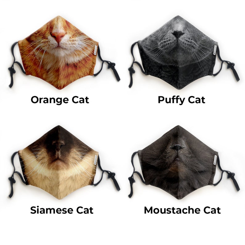 Face Mask Pet Animals Adult and Kid's Reusable Etsy Canada