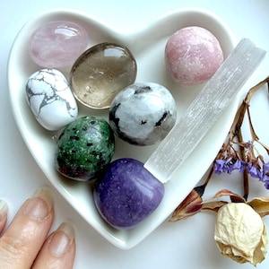 Crystals for Grief & Loss – Sympathy Gift Set with Healing Stones – Comfort Crystals for Emotional Support