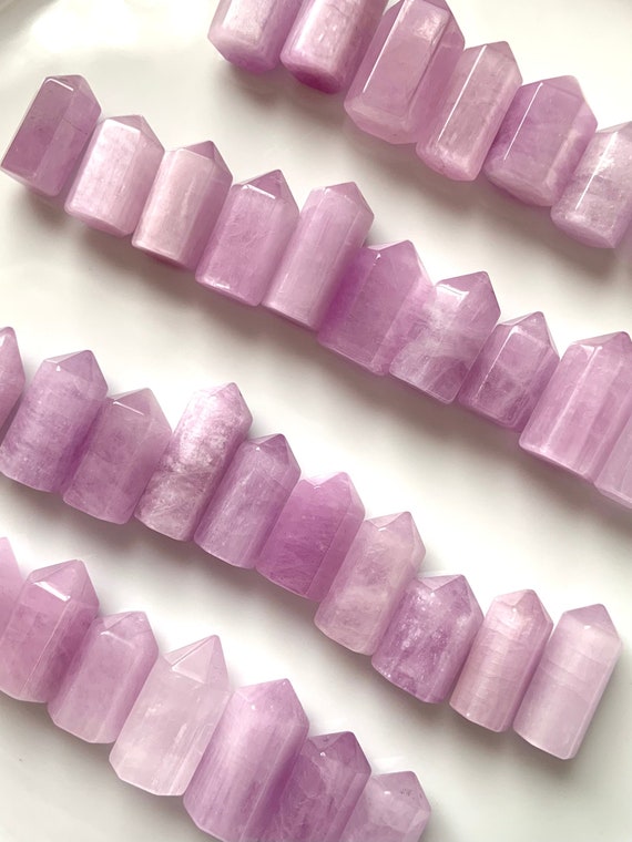 Pink Kunzite Crystal Mini Point, Heart Chakra Healing Stone, Metaphysical Crystal Gift for Love