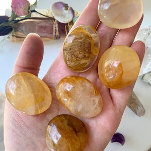 Small Golden Healer Quartz Palmstone