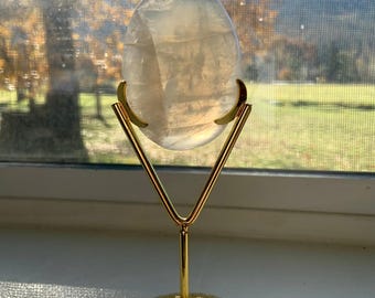 Crystal Holder with Zodiac Wheel Design, Crystal Specimen Display Stand, Witchy Boho Altar Decor