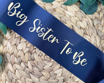 Personalised Children’s Sash| Big Sister To Be| Big Brother To Be| Flower Girl| Page Boy| Happy Birthday Sash