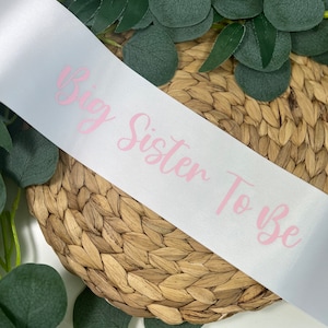 Personalised Children’s Sash| Big Sister To Be| Big Brother To Be| Flower Girl| Page Boy| Happy Birthday Sash