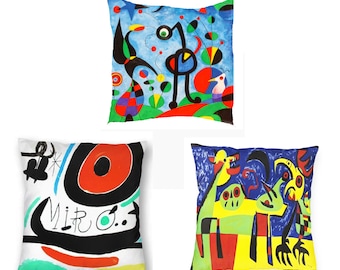 Joan Miro Surrealism Abstract Pillow Covers