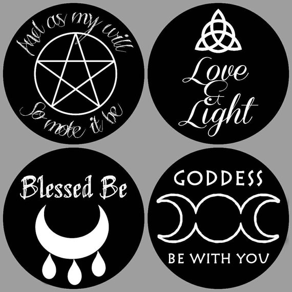 Wiccan Greetings Stickers Witch Blessings Labels / Pagan | Etsy