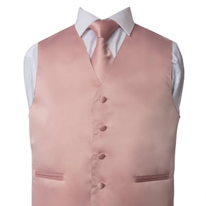 Men&#39;s 3-Piece Premium Satin Vest - Necktie –  Pocket Square Set for Formal Events, Weddings, Parties, and other Milestones