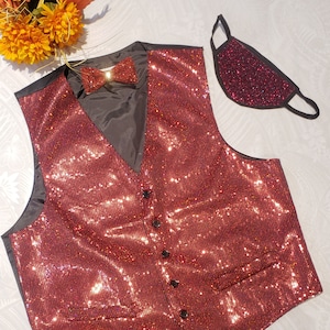Men&#39;s Sequined Vest perfect for Parties, Prom, Weddings, Events, Performances etc.