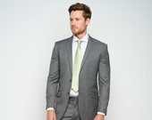 Men's Gray 2-Pieces  Slim Fit Suit perfect for Weddings, Grooms, Groomsmen, Prom, or Everyday.