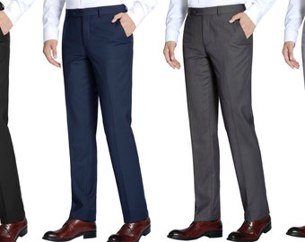 men's slim tapered dress pants