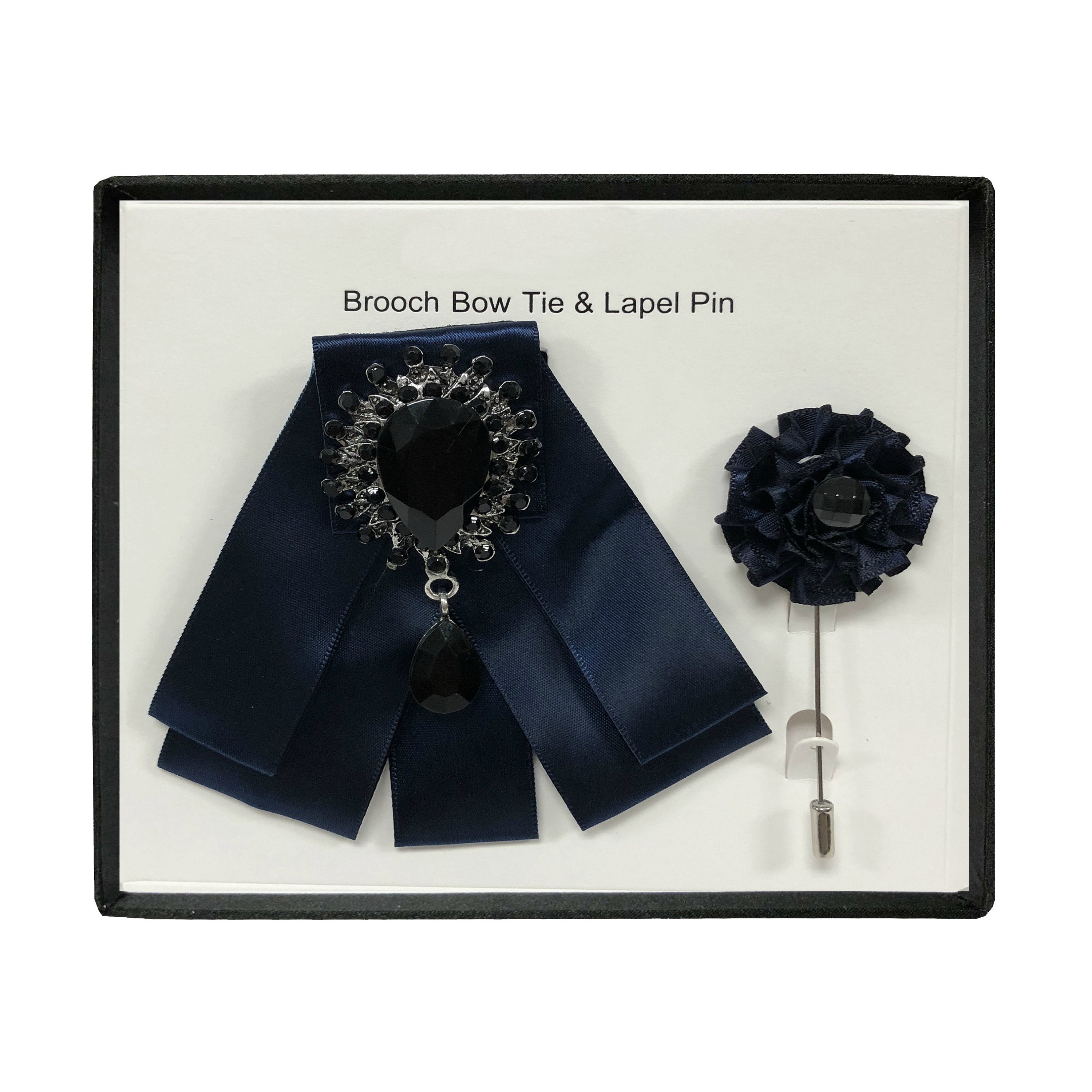 Lovacely Men & Women Ribbon Bow Tie Fashion Rhinestone