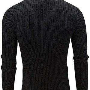 Men's Fine-knit Turtleneck Sweater Perfect for Casual or Formal Events ...