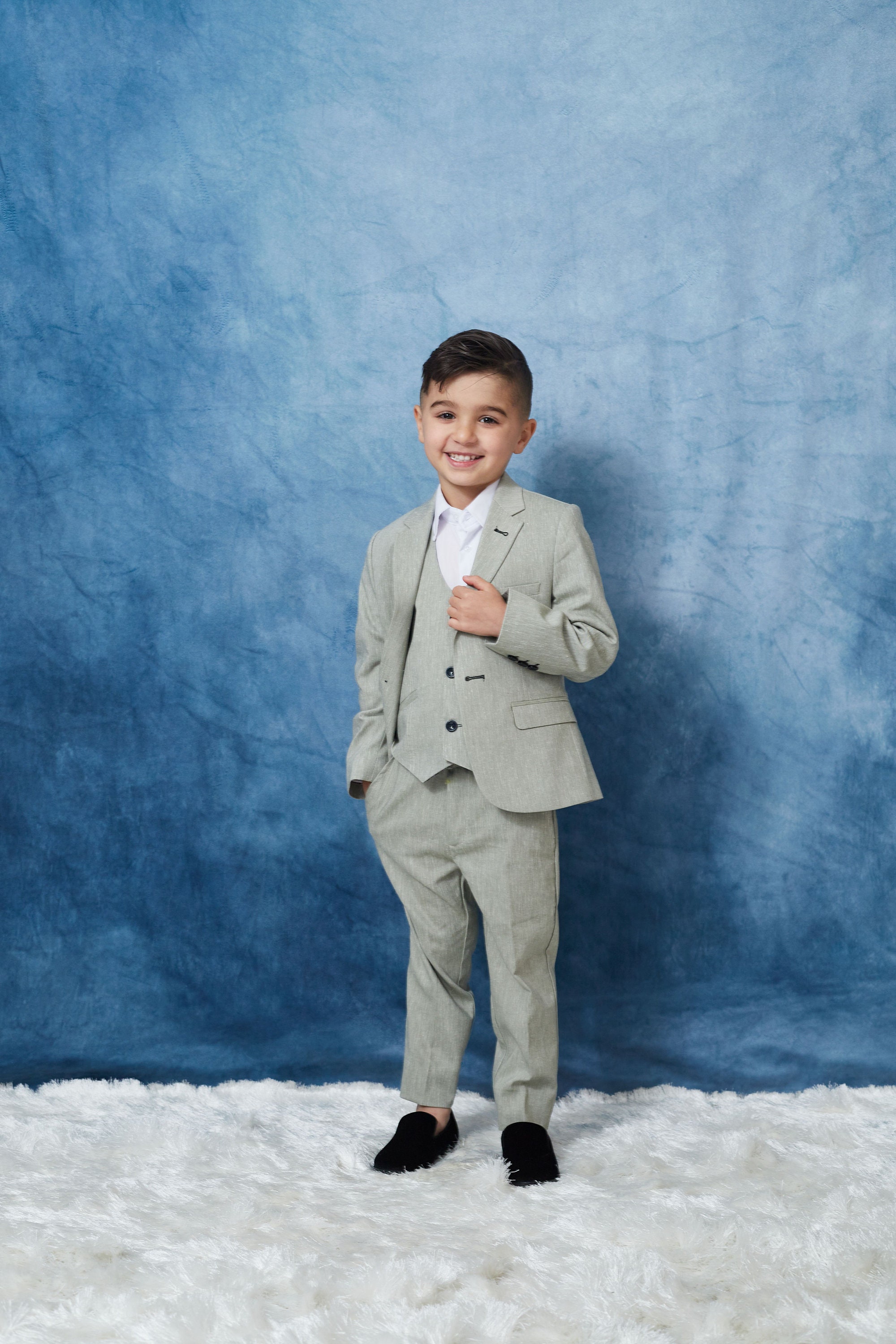 Boy s 5 pieces Sage Green Slim Fit Linen Suit Perfect for Weddings Parties and Other Milestones Etsy