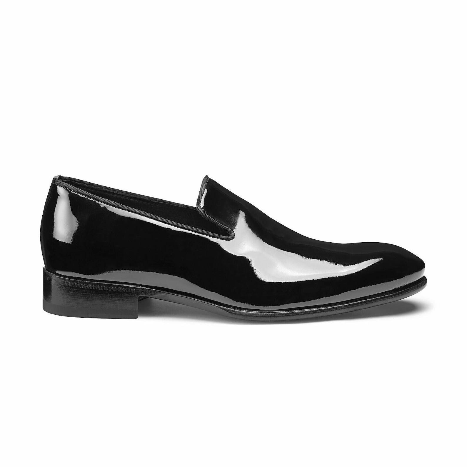 Men's Patent Leather Loafer Shoes Perfect for Weddings Etsy