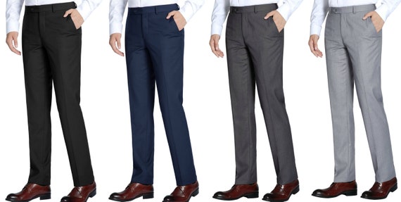 Men's Slim Fit Dress Pants Perfect for Weddings, Parties, Everyday