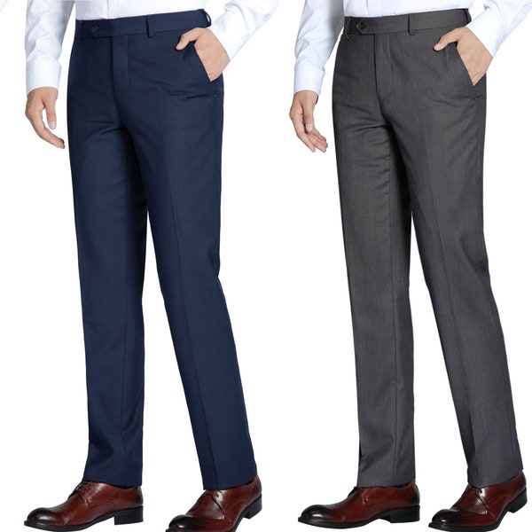Men's Slim Fit Dress Pants Perfect for Weddings, Parties, Everyday, and other Milestones