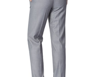 slim fit dress slacks Boys Grey Suit Pants main image 1
