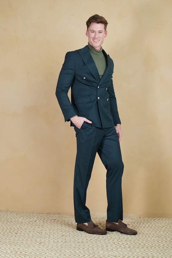 green emerald velvet dress Hi-Tie Black Tie Green Stripes White Dots Formal Neck Tie Set for Men main image 0