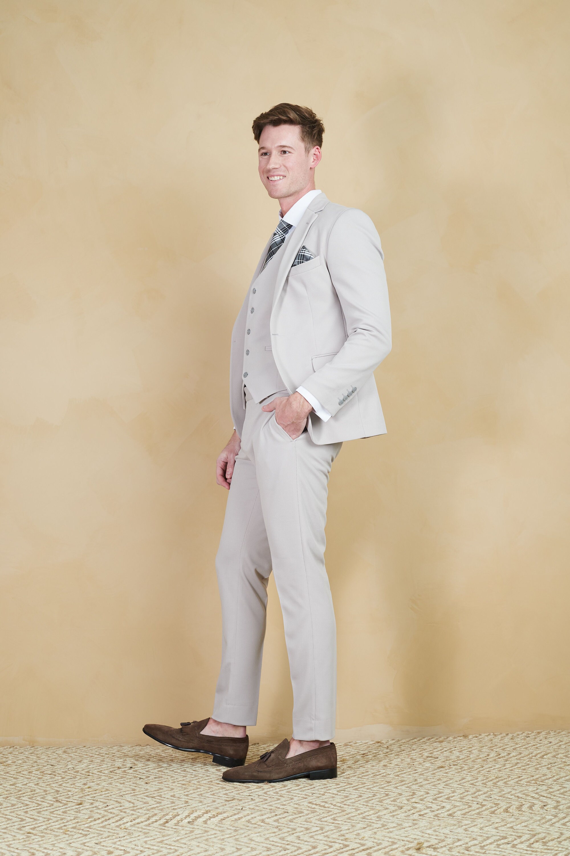 silver dress suit Long Sleeve Mirrored Sequin Suit Silver