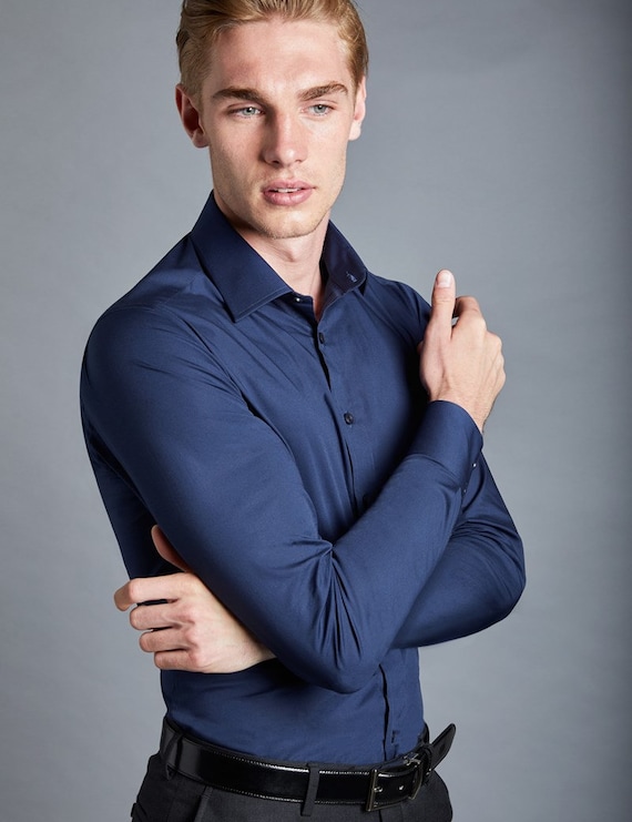 Men's Dress Shirt Long-Sleeve Button Down (Light Blue, Lilac, New Pink, Navy) Men's Dress Shirt Long-Sleeve Button Down (Light Blue, Lilac, New Pink, Navy)