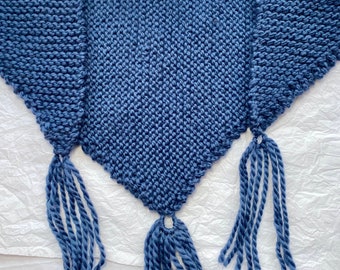 Das Dreieckstuch - Blau
