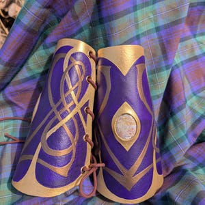 Celtic Knot Elven Bracers Fantasy Cosplay Armor for Renfaire