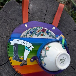 Notre drapeau signifie la mort Gentleman Barbe Noire Étui pour tasse à thé pirate Étui pour ceinture Renaissance Porte-tasse à thé Steampunk