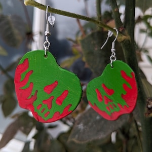 Poisoned Apple Snow White Inspired Disney Earrings