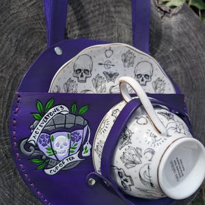 Schädel-Teetasse-Gothic-Victorian-Steampunk-Teetasse-Holster-Renaissance-Gürtel-Halter