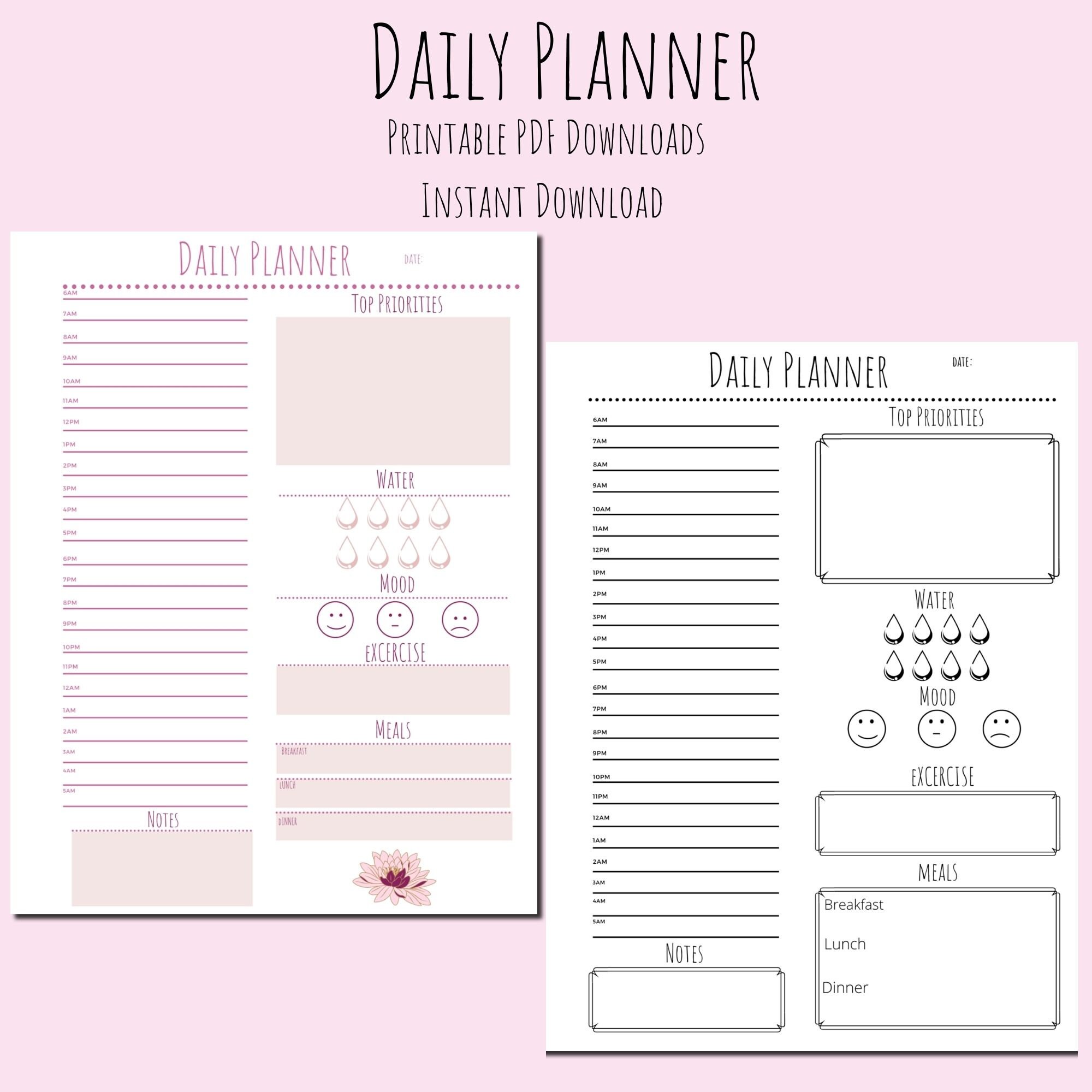 printable-daily-planner-page-2021-4-sizes-2-trendy-styles-daily-calendar-daily-schedule-to-do-list-instant-download-etsy