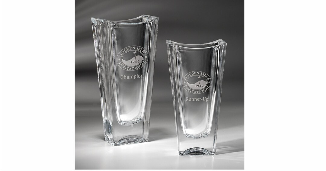 Summerland VASE. Clear Non Lead Crystal Vase Etsy