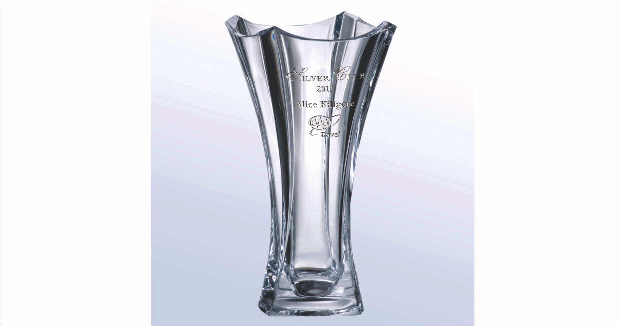 Torrey Pines. Clear Non Lead Crystal Vase Etsy