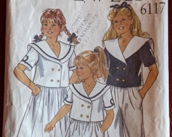 1980's Vintage Sailor-Girl New Look pattern #6117