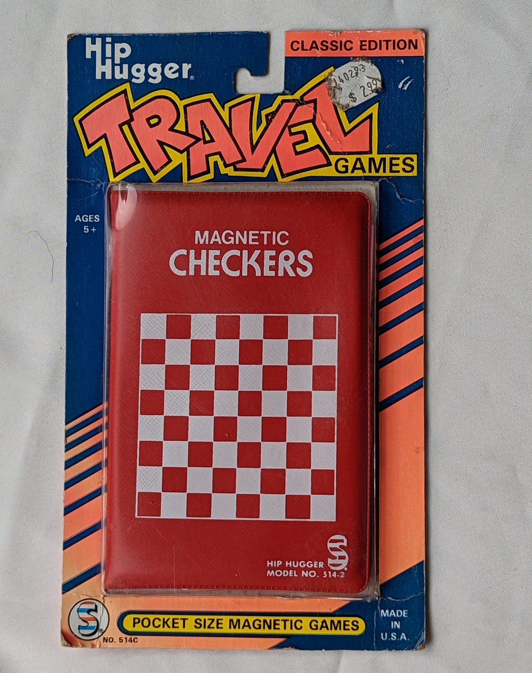 Vintage Travel Checkers Pocket Size Game Etsy