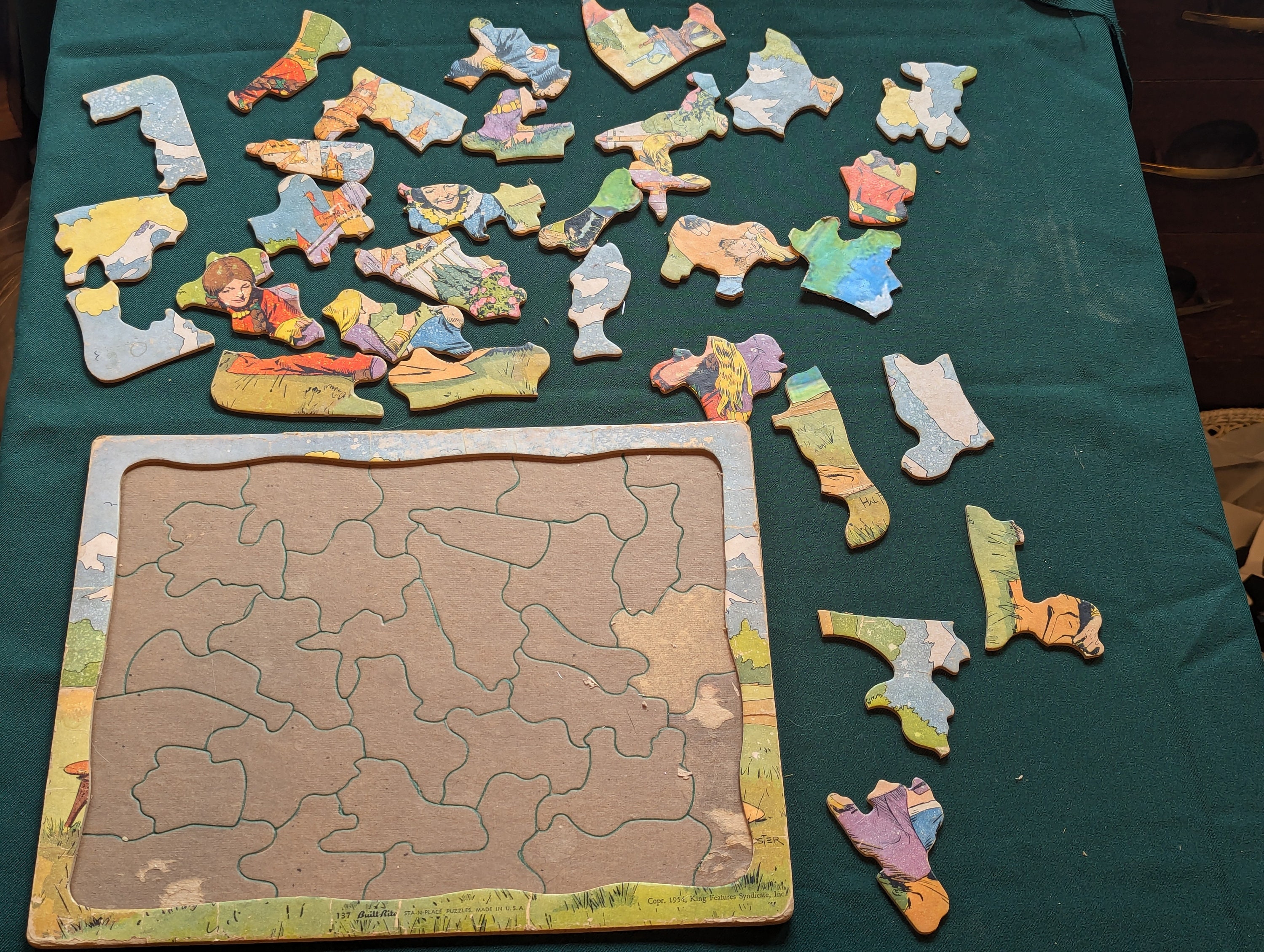 1954 Built-rite Prince Valiant Tray Puzzle - Etsy