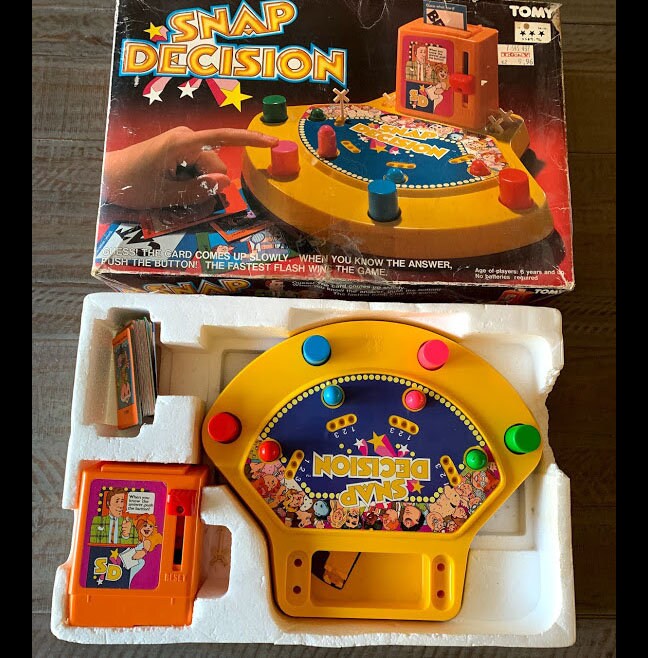 Vintage 1980s Snap Decision Game Etsy UK