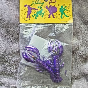 Vintage Mardi-Gras Crawdaddy Earrings