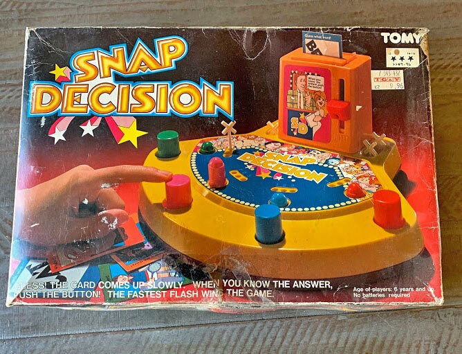 Vintage 1980s Snap Decision Game Etsy UK