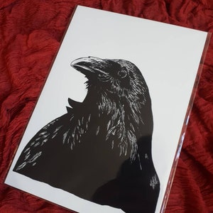 Raven. A4 size great quality gicleé artprint.